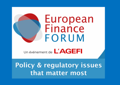 European Finance Forum 2025 le 9 octobre 2025