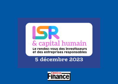 Les Rencontres ISR et Capital Humain mardi 5 décembre 2023