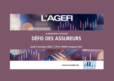 Conférence Défis des assureurs jeudi 9 novembre 2023