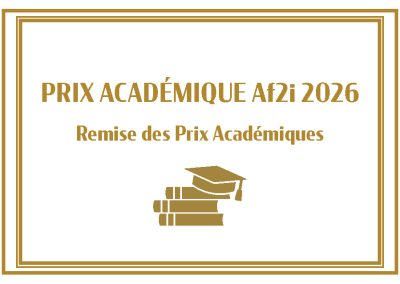 Remise des Prix Académiques 2026 Mardi 5 mai 9h30