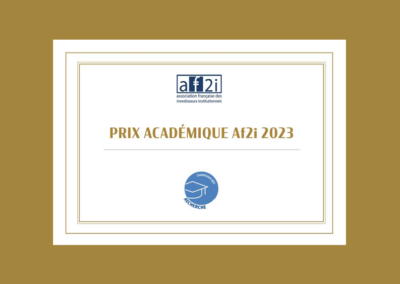 Lauréats du Prix Académique Af2i 2023