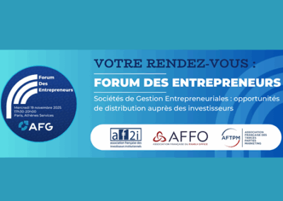 Forum des entrepreneurs Mercredi 19 novembre 17h30